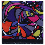 JACQUARD SILK SHAWL - ABSTRACT BUTTERFLY - Pineda Covalin US