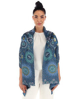 JACQUARD SILK SHAWL – HUMMINGBIRD - Pineda Covalin US