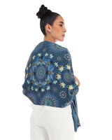 JACQUARD SILK SHAWL – HUMMINGBIRD - Pineda Covalin US