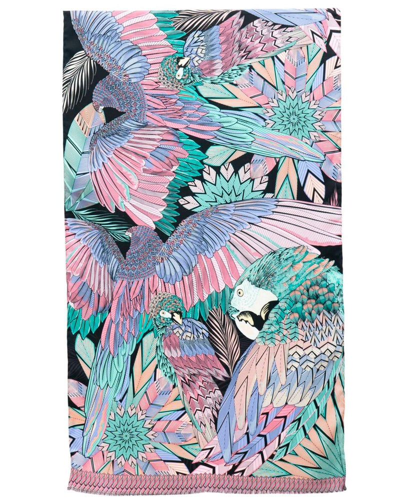 JACQUARD SILK SHAWL - MACAW - Pineda Covalin US