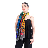 JACQUARD SILK SHAWL – MACRO BUTTERFLY PRIDE - Pineda Covalin US