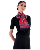 JACQUARD SILK SHAWL - MEXICAN GODDESSES - Pineda Covalin US