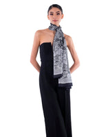 JACQUARD SILK SHAWL - MEXICAN GODDESSES - Pineda Covalin US
