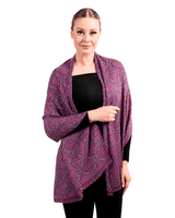 JACQUARD SILK SHAWL – TENOCHTITLAN - Pineda Covalin US