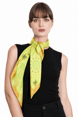 LARGE CHIFFON SCARF - PALM TREES - Pineda Covalin US