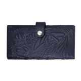 LARGE LEATHER WALLET - XOOK ENGRAVED BUTTERFLY - Pineda Covalin US