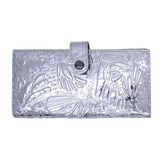 LARGE LEATHER WALLET - XOOK ENGRAVED BUTTERFLY - Pineda Covalin US