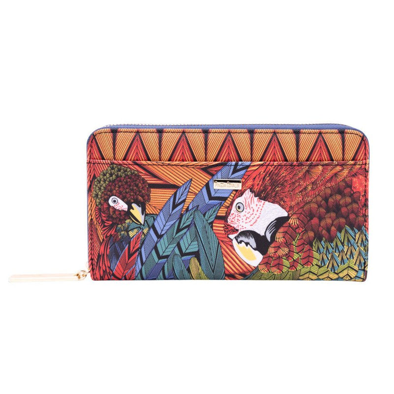 LARGE SAFFIANO WALLET - MACAW - Pineda Covalin US