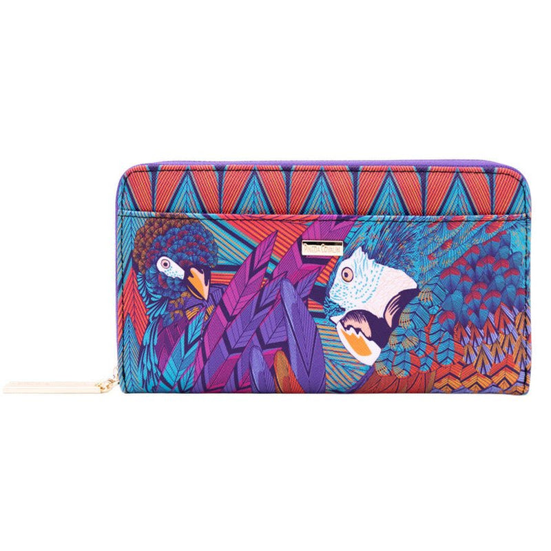 LARGE SAFFIANO WALLET - MACAW - Pineda Covalin US