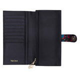 LARGE SAFFIANO WALLET - XOOK EMBROIDERED BUTTERFLY - Pineda Covalin US