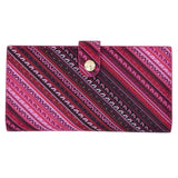 LARGE SAFFIANO WALLET - XOOK PRE-HISPANIC FRETS - Pineda Covalin US