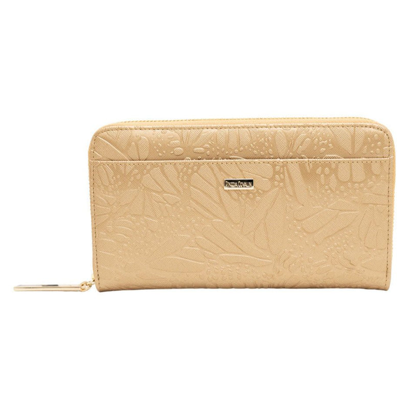 LARGE SAFIANO WALLET - GOLDEN BUTTERFLY - Pineda Covalin US