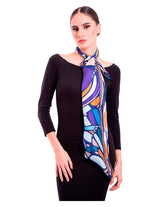 LARGE SILK SCARF - ABSTRACT BUTTERFLY - Pineda Covalin US