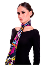 LARGE SILK SCARF - BUTTERFLY FLIGHT - Pineda Covalin US
