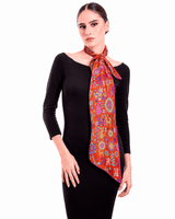 LARGE SILK SCARF – HUICHOL SPIRIT - Pineda Covalin US