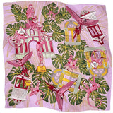 LARGE SILK SCARF - JUNGLE GUARDIAN MONKEYS - Pineda Covalin US