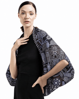 LARGE SILK SCARF - MEXICAN GODDESSES - Pineda Covalin US