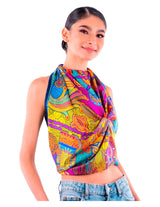 LARGE SILK SCARF - MEXICAN GODDESSES - Pineda Covalin US