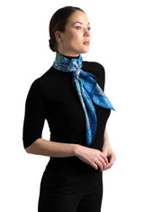 LARGE SILK SCARF - MEXICAN GODDESSES - Pineda Covalin US