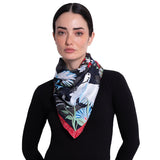LARGE SILK SCARF - MEXICAN MAGPIE - Pineda Covalin US