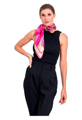 LARGE SILK SCARF - PLUMAGE ART - Pineda Covalin US