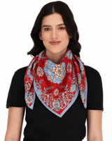 LARGE SILK SCARF - SUCCULENTS BOTANICAL GARDEN - Pineda Covalin US