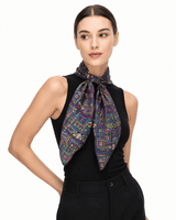 LARGE SILK SCARF - TEOTIHUACAN - Pineda Covalin US