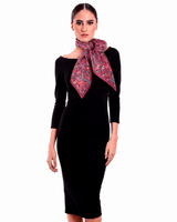 LARGE SILK SCARF - TRIP TO MICTLAN - Pineda Covalin US