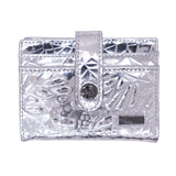 LEATHER CARD HOLDER - MEENT ENGRAVED BUTTERFLY - Pineda Covalin US
