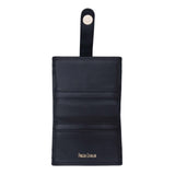 LEATHER CARD HOLDER - MEENT ENGRAVED BUTTERFLY - Pineda Covalin US