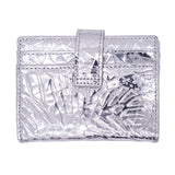 LEATHER CARD HOLDER - MEENT ENGRAVED BUTTERFLY - Pineda Covalin US
