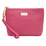 LEATHER COSMETIC BAG - EMBROIDERED BUTTERFLY - Pineda Covalin US