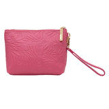LEATHER COSMETIC BAG - EMBROIDERED BUTTERFLY - Pineda Covalin US