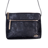 LEATHER CROSSBODY BAG - ENGRAVED BUTTERFLY - Pineda Covalin US