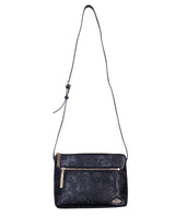 LEATHER CROSSBODY BAG - ENGRAVED BUTTERFLY - Pineda Covalin US