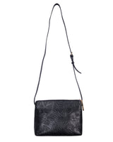 LEATHER CROSSBODY BAG - ENGRAVED BUTTERFLY - Pineda Covalin US