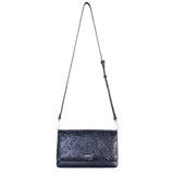 LEATHER CROSSBODY BAG - ENGRAVED BUTTERFLY KALAN - Pineda Covalin US