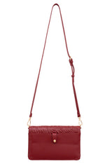 LEATHER CROSSBODY BAG - ENGRAVED BUTTERFLY KALAN - Pineda Covalin US