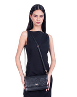 LEATHER CROSSBODY BAG - ENGRAVED BUTTERFLY KALAN - Pineda Covalin US