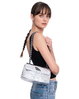 LEATHER CROSSBODY BAG - ENGRAVED BUTTERFLY TUSBEL - Pineda Covalin US