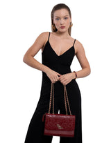 LEATHER CROSSBODY BAG - ENGRAVED DRAGONFLY - Pineda Covalin US