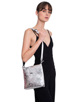 LEATHER MESSENGER BAG - ENGRAVED BUTTERFLY - Pineda Covalin US