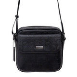 LEATHER MESSENGER BAG - YUMIL ENGRAVED TZOMPANTLI - Pineda Covalin US