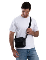 LEATHER MESSENGER BAG - YUMIL ENGRAVED TZOMPANTLI - Pineda Covalin US