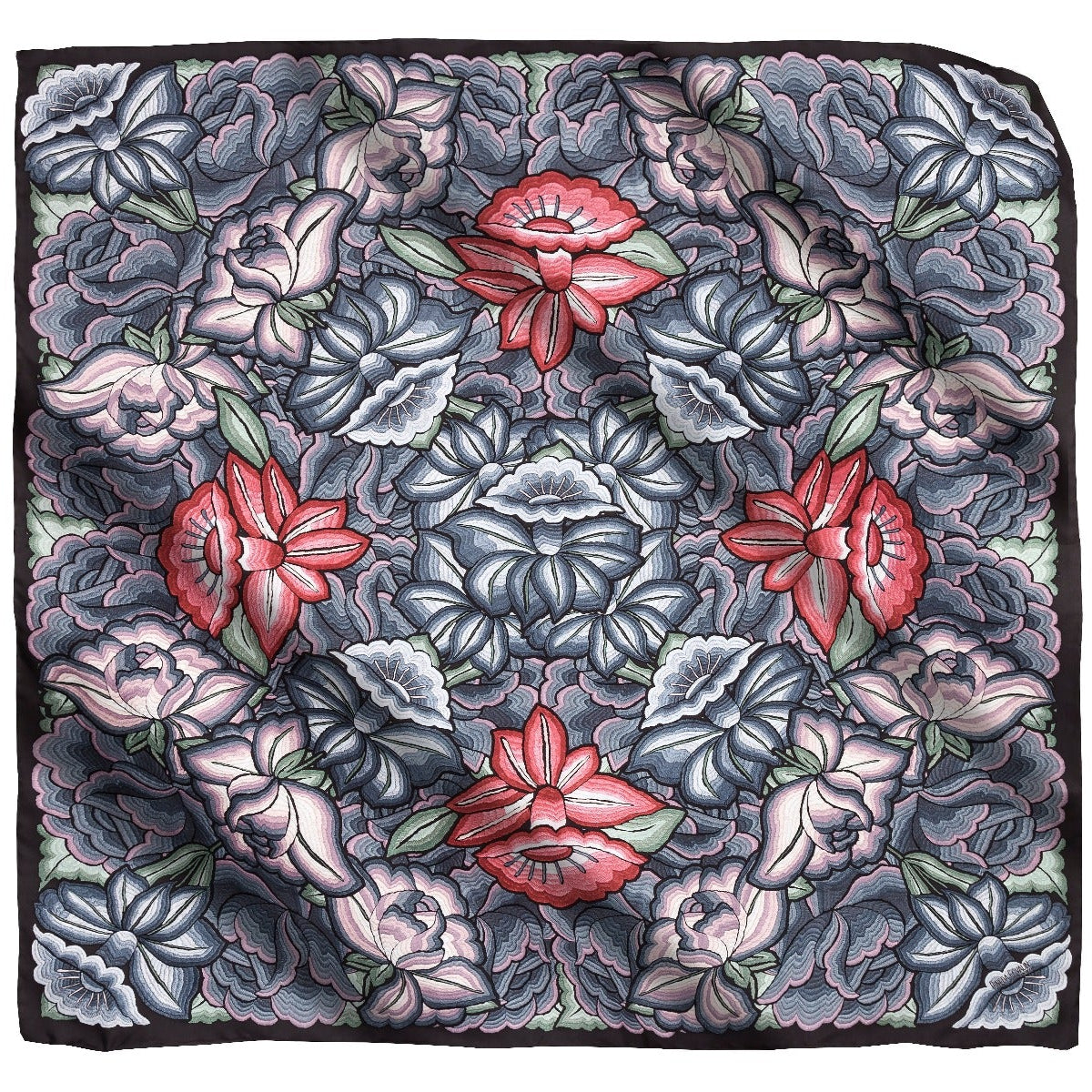 pineda covalin 　ストール 180cm メキシコ製 LARGE SILK SCARF - MEXICAN TOYS – Pineda Covalin US