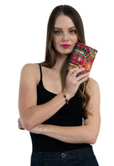 MEDIUM SAFFIANO WALLET - EPHEMERAL ART - Pineda Covalin US