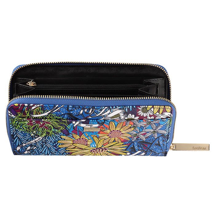 MEDIUM SAFFIANO WALLET - HERBALIST FLOWERS - Pineda Covalin US