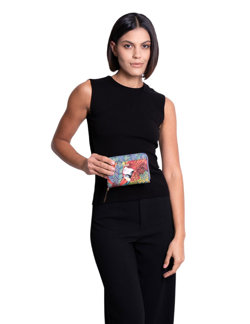 MEDIUM SAFFIANO WALLET - MACAW - Pineda Covalin US