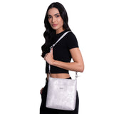 MESSENGER BAG - ENGRAVED BUTTERFLY - Pineda Covalin US