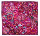 MEXICAN TOYS LARGE SCARF – COLORFUL FOLK ART ACCESSORY FOR WOMEN & MEN - Pineda Covalin US